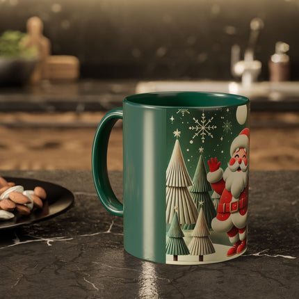 Santa's Joyful Night Colorful Mugs (11oz, 15oz)