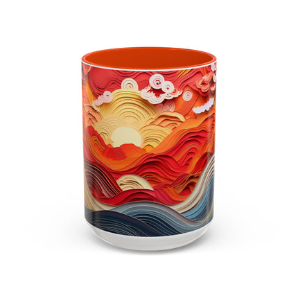 Vibrant Sunrise Sky Colorful Mugs (11oz, 15oz)