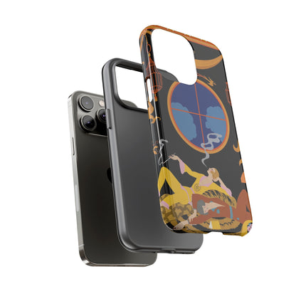 Art Deco Lounge Phone Case – Opulent Smoke & Timeless Glamour