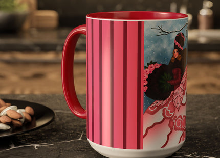 Winter Rose Empress Colorful Mugs (11oz, 15oz)
