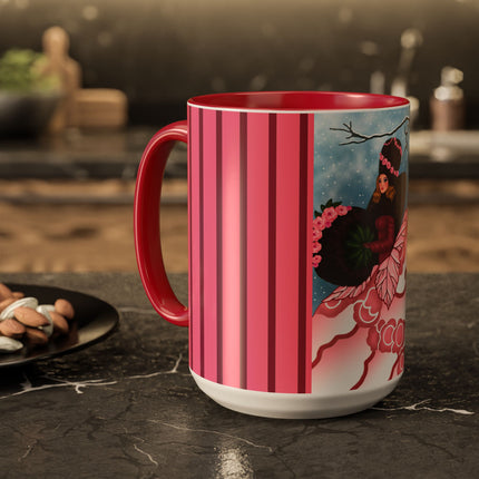 Winter Rose Empress Colorful Mugs (11oz, 15oz)
