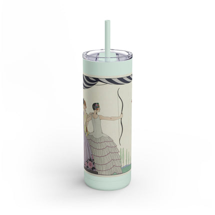 Visez au coeur, belles dames! by George Barbier Skinny Matte Tumbler, 20oz