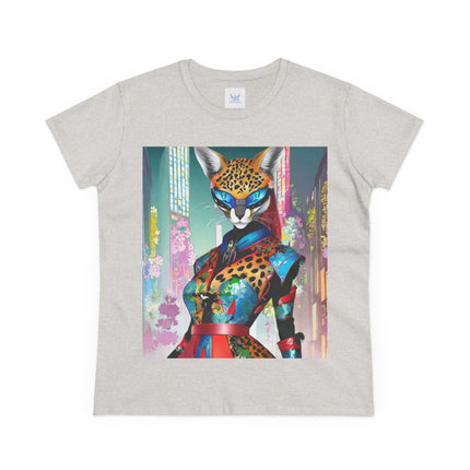 Cyber Cat Glamour Cotton Tee