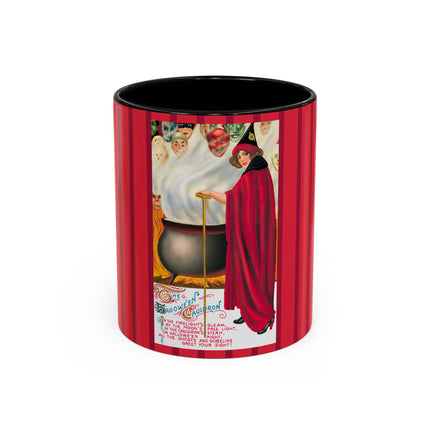 The Hallowe'en Cauldron In the Firelight's Gleam Colorful Mugs (11oz, 15oz)