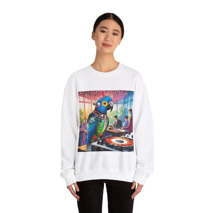 Parrot DJ Unisex Heavy Blend™ Crewneck Sweatshirt