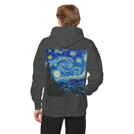 The Starry Night by Vincent Van Gogh Unisex Garment-Dyed Hoodie