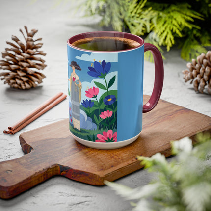 Garden Of New Beginnings Colorful Mugs – Art Deco Floral Elegance