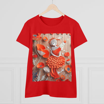 Poppy Fairy Women's Midweight Cotton Tee
