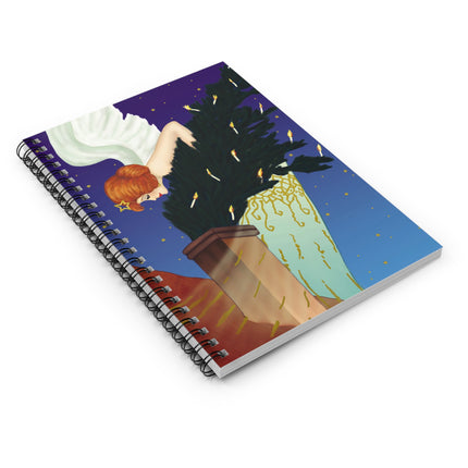The Christmas Angel Spiral Notebook - Ruled Line