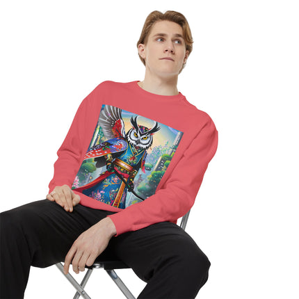Cyberpunk Samurai Owl Sweatshirt