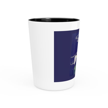 Irises by Kogyo Tsukioka Ceramic Shot Glass