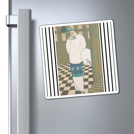 Les Hermines by Georges Lepape Magnets (3 Sizes)