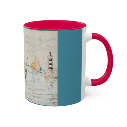 Groix by Paul Signac Colorful Mugs, 11oz