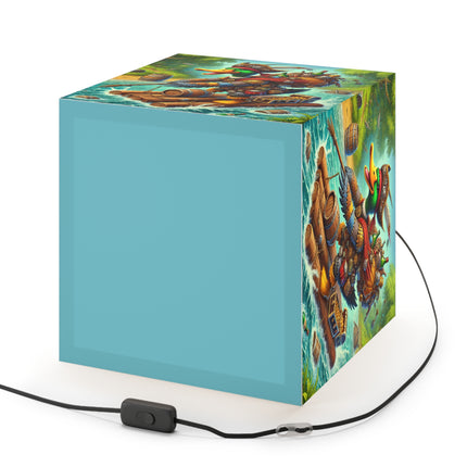 🦆⚔️ The Daring Drake Light Cube Lamp – Adventure, Freedom & Mythic Storytelling