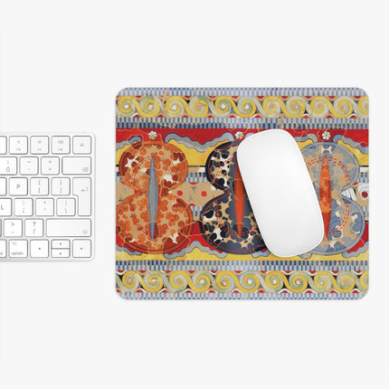 Reproduction of the Shield Frieze by Emile Gilliéron Mouse Pad, Round and Rectangle