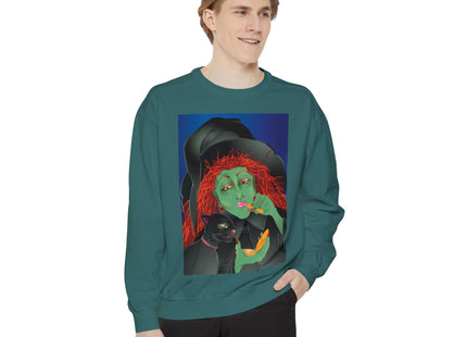 Mirror, Mirror A Witch's Touch Unisex Garment-Dyed Sweatshirt
