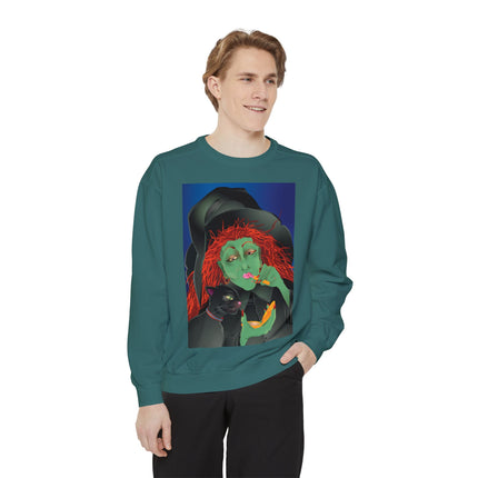 Mirror, Mirror A Witch's Touch Unisex Garment-Dyed Sweatshirt