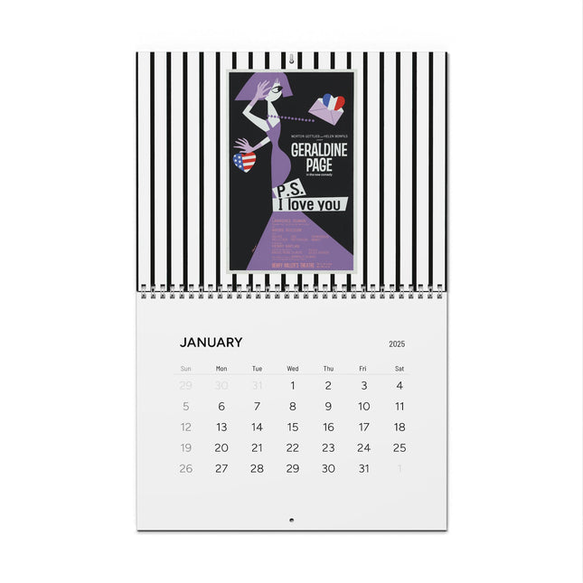 Iconic Vintage Posters Wall Calendars (2025)