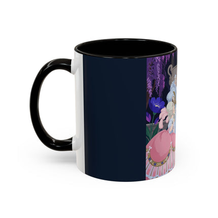 The Moonlit Garden Serenade Colorful Mugs – Art Deco Musical Elegance