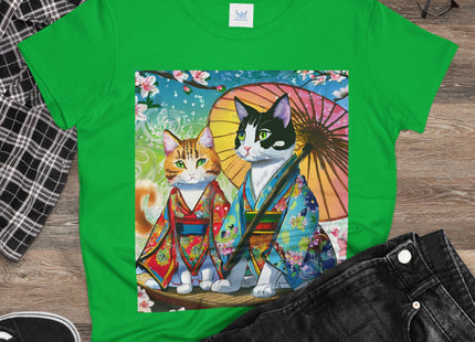 Kimono Kitties Cotton Tee