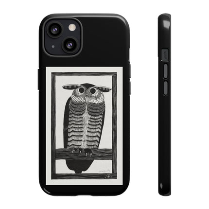 Horned Owl by Samuel Jessurun de Mesquita Phone Cases
