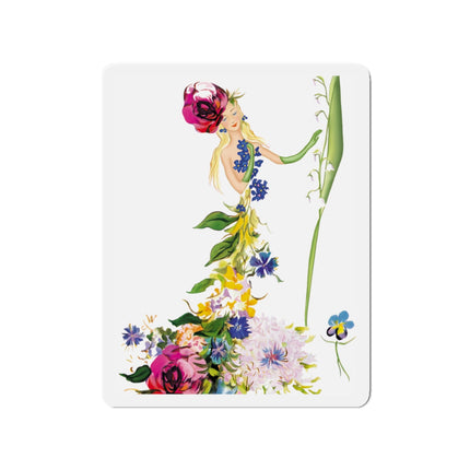 Blooming Splendor: A Floral Transformation Die-Cut Magnets(5 Sizes)