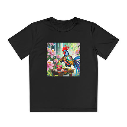 Cyberpunk Rooster Youth Competitor Tee