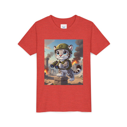 Snow Leopard Lookout Youth Short Sleeve Tee