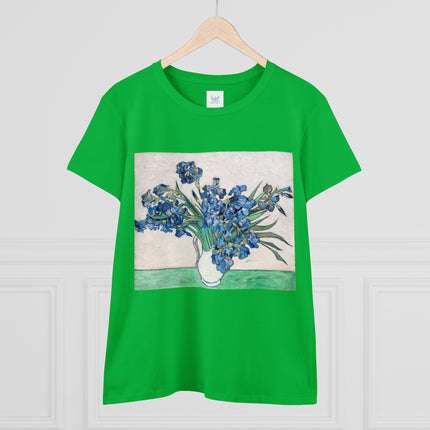 Irises by Van Gogh Women's Midweight Cotton Tee