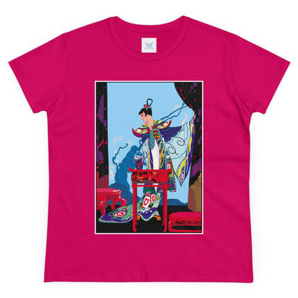 A Visual Journey by Umberto Brunelleschi Women's Midweight Cotton Tee