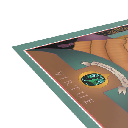 June & Pearl, Alexandrite (from the Gem Series) by Sofia Chiostri Postcards (envelopes included) - Bundles of 10, 30, 50 Pieces