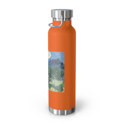 Olive Trees by Vincent Van Gogh Copper Vacuum Insulated Bottle, 22oz
