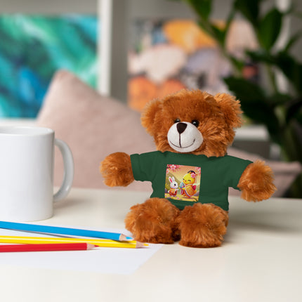 Whimsical Springtime Exchange Stuffed Animals with Tee