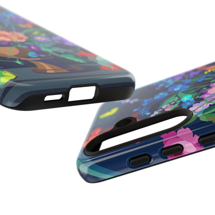 Midnight Floral Reverie Phone Case – Vibrant Bloom & Enchanted Beauty