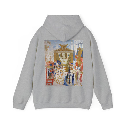 The Cathedrals of Wall Street by Florine Stettheimer Heavy Blend™ Hooded Sweatshirt