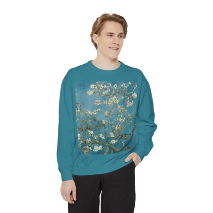 Almond Blossom by Vincent van Gogh Unisex Garment-Dyed Sweatshirt