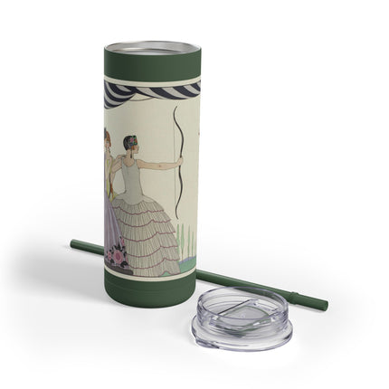 Visez au coeur, belles dames! by George Barbier Skinny Matte Tumbler, 20oz