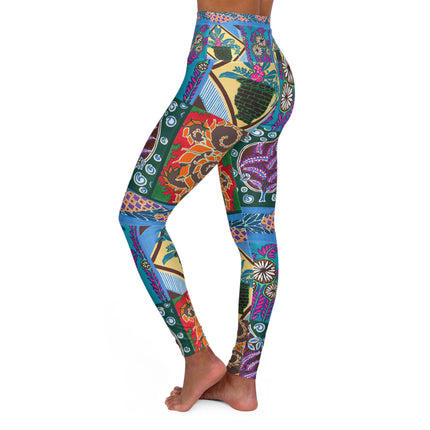Floral Design by Emile-Alain Séguy High Waisted Yoga Leggings (AOP)