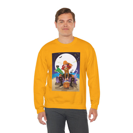 Moonlit Pirate Halloween Unisex Heavy Blend™ Crewneck Sweatshirt
