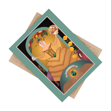 June & Pearl, Alexandrite Ceramic Tile — Gem Series by Sofia Chiostri