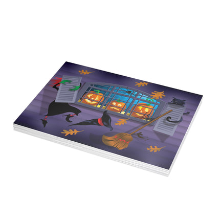 Whimsical Halloween Mischief Postcards (envelopes included) - Bundles of 10, 30, 50 Pieces