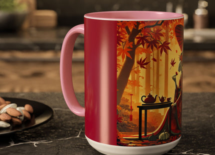 Theatrical Harvest Rabbit Colorful Mugs (11oz, 15oz)