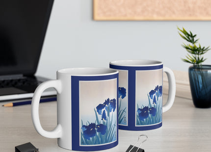 Irises by Ohara Koson Ceramic Mug 11oz