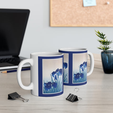 Irises by Ohara Koson Ceramic Mug 11oz