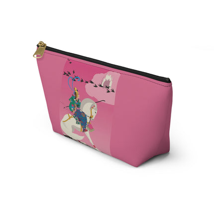 Samurai Princess on the White Steed Cosmetic Bag – Bold Fantasy & Elegant Adventure