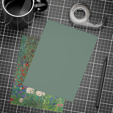 Farm Garden with Sunflowers by Gustav Klimt Postcards (envelopes included) - Bundles of 10, 30, 50 Pieces
