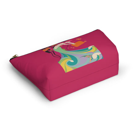 Mermaid Dive Cosmetic Bag – Vibrant Waves & Playful Charm