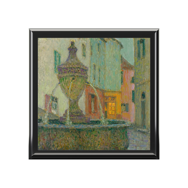La Fontaine, Saint-Paul De Vence by Henri Le Sidaner Jewelry Box