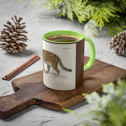Jaguar by Charles Dessalines D' Orbigny Colorful Mugs, 11oz