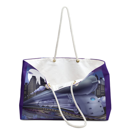 The Art Deco Bullet Train Weekender Bag